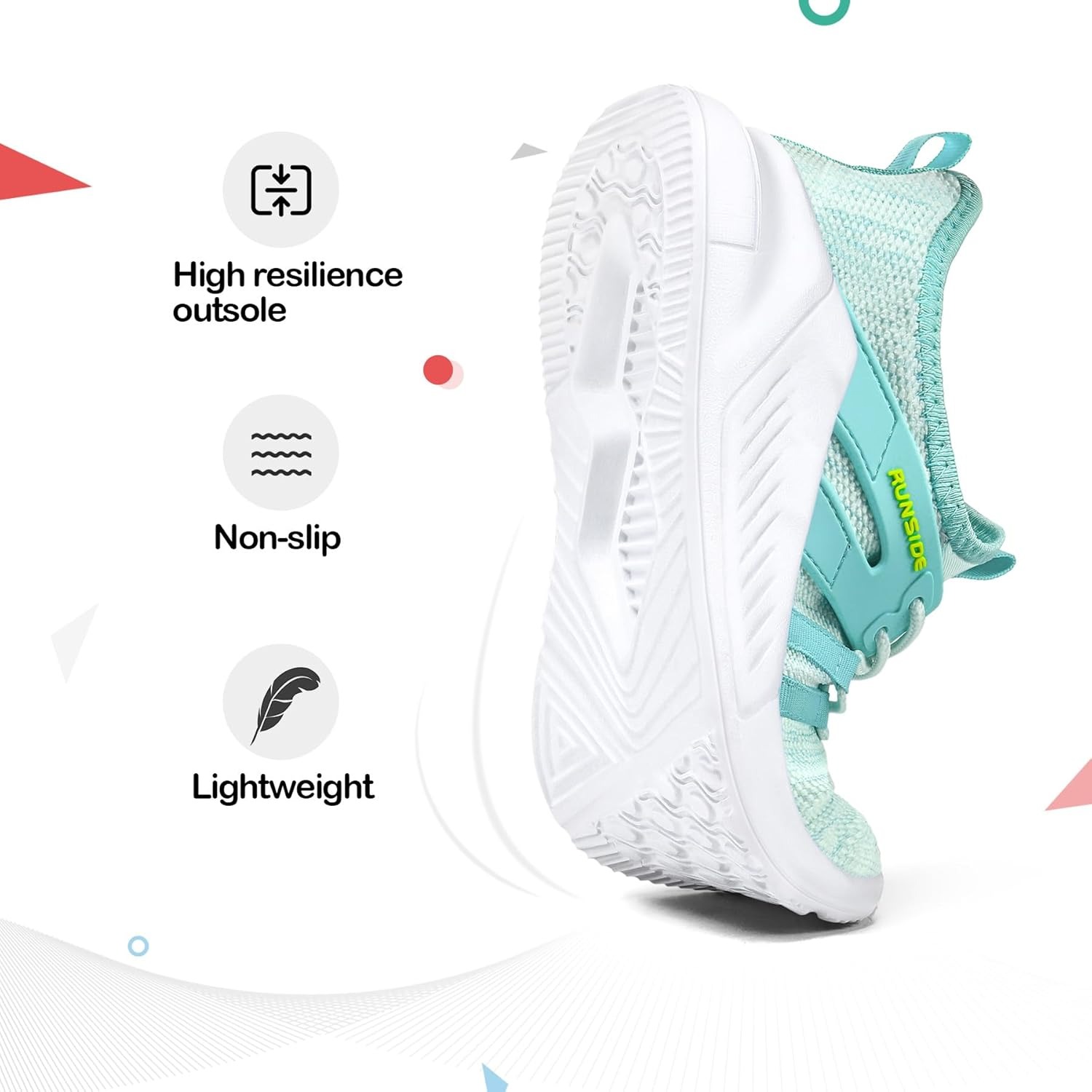 Lightweight Breathable Sneakers Lace-up Running Athletic Shoes